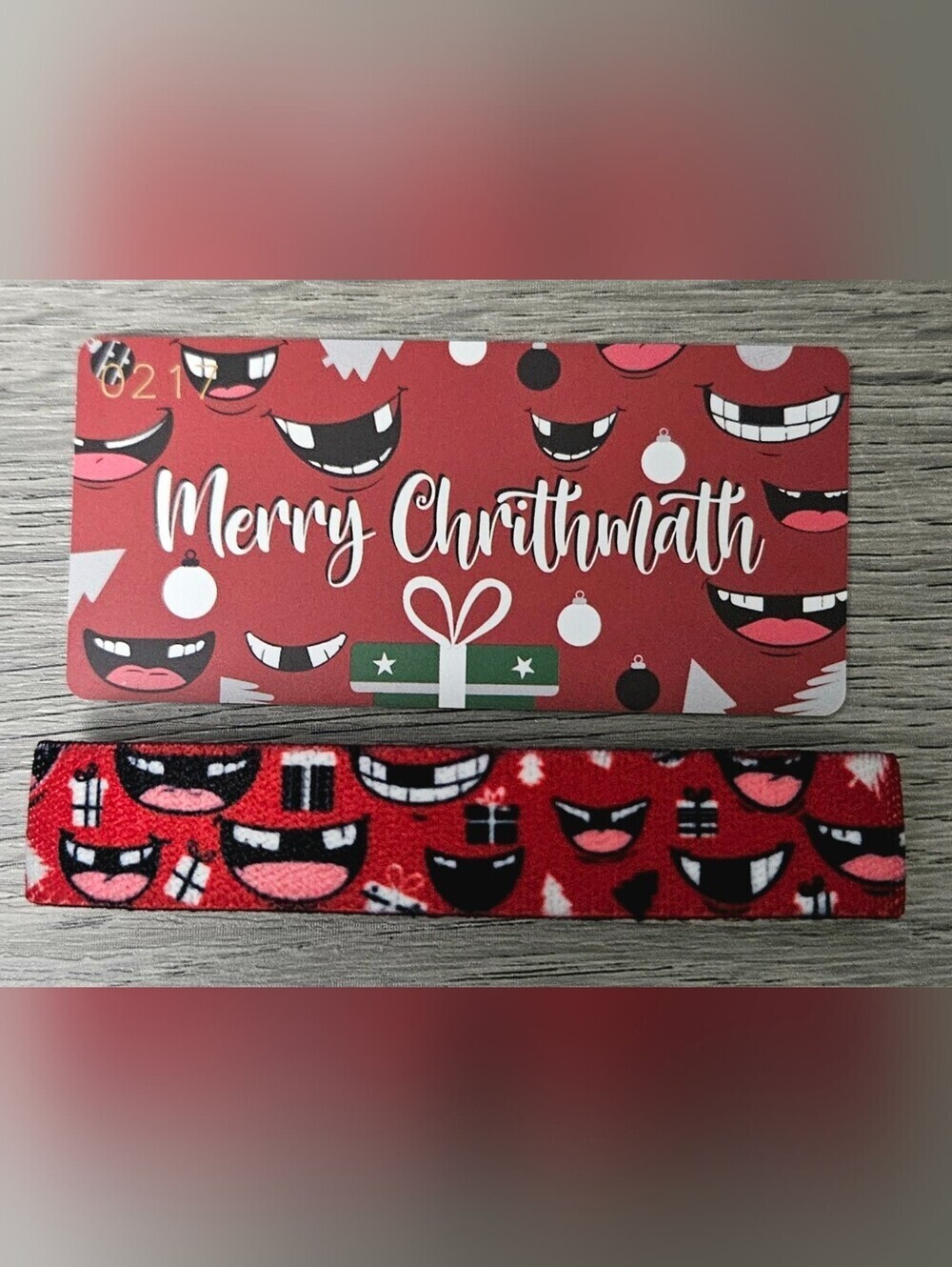 ZOX "MERRY CHRITHMATH" #217 TINSEL TUNES CHRISTMAS GOLDIE Collectible wristband